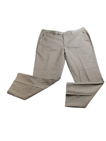 Nautica Pants Adult 40x30 Flat Front Straight Leg Trouser Wool Spandex Mens