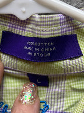 Load image into Gallery viewer, Alan Flusser Shirt Adult Large Embroidery Button Up Pocket Casual Cuffs Mens
