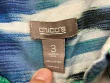Load image into Gallery viewer, Chicos Shirt Womens 3 2X Button Up Collared Blouse Casual Geometric Plus Ladies
