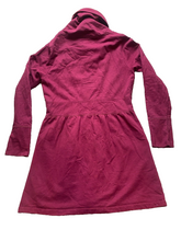 Load image into Gallery viewer, Prana Jacket Womens Small Burgundy Mariska Tunic Organic Shawl Collar Outdoor
