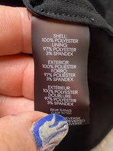 Load image into Gallery viewer, Calvin Klein Shirt Womens Large Black Blue AOP Floral Boho Lined Blouse Boxy
