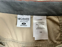 Load image into Gallery viewer, Columbia Pants Adult 38x32.5 Tan Omni Shade Outdoor Hiking Utility Gorpcore Mens
