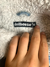 Load image into Gallery viewer, Dollhouse Jacket Adult Medium Blue Sherpa Lined Denim Button Up Collared Mens
