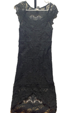 Load image into Gallery viewer, Free People Dress Womens Small Black Intimately Peekaboo Lace Slip Nylon Grunge
