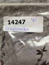 Load image into Gallery viewer, Torrid Shirt Womens 5 5X Gray Lavender AOP Flower Contrast Rayon Nylon Lagenlook
