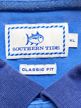 Load image into Gallery viewer, Southern Tide Shirt Adult Extra Large Blue Classic Fit Preppy Striped Fish Mens
