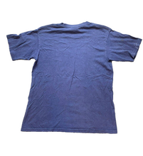 Load image into Gallery viewer, VTG Nike Shirt Junior Large Navy Blue Center Swoosh Logo Gray Tab USA 90s Girls
