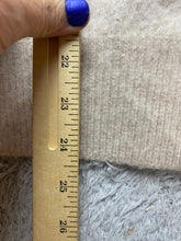 Load image into Gallery viewer, Angora Sweater Womens Small Beige Button Up Cardigan Embroidery Pearl Beaded
