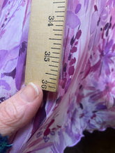 Load image into Gallery viewer, Meghan Matthews Dress Womens 8 Medium Purple Floral Boho Peasant Maxi Whimsical
