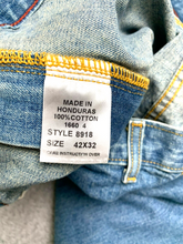 Load image into Gallery viewer, Red Camel Jeans Adult 42x32 Blue Straight Leg Flat Front Denim Baggy Skater Mens
