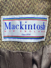 Load image into Gallery viewer, VTG Mackintosh Jacket Womens 9 Extra Large Petite Wool Double Breasted Pea Coat
