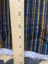 Load image into Gallery viewer, Axis Shirt Adult 2XL Black Funky Rainbow Striped Button Down Silk Rayon Mens
