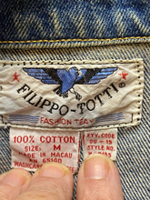 Load image into Gallery viewer, Vintage Filippo Totti Jacket Adult Medium Blue Denim Button Up Trucker Jean Mens
