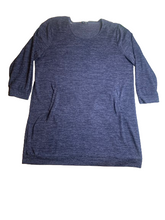 Load image into Gallery viewer, Tacera Dress Womens 3X Blue Front Pocket Tunic Sweater Rayon Spandex Plus Ladies
