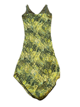 Load image into Gallery viewer, VTG A. Aubrey Dress Womens 5 Small Asymmetric Y2K Lined Geometric Hippie Peasant

