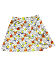 Load image into Gallery viewer, Vintage Jantzen Skirt Womens 14 (31x18) AOP Sailing Sailboat A-Line Pencil USA
