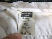 Load image into Gallery viewer, Dockers Pants Adult 36x30 Tan Dupont Teflon Stain Defender Flat Front Dress Mens
