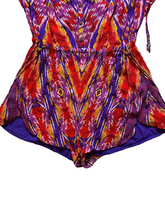 Load image into Gallery viewer, Free People Romper Womens Extra Small Rainbow Aztec Boho Shorts Rayon Ladies
