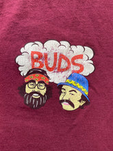 Load image into Gallery viewer, Cheech And Chong Shirt Adult Large Maroon Best Buds in Weed Smoke Funny Mens
