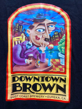 Load image into Gallery viewer, VTG Lost Coast Brewery Shirt Adult 2XL Black Downtown Brown Single Stitch 90s
