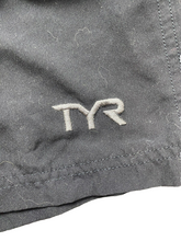 Load image into Gallery viewer, TYR Shorts Adult Medium (32x8.5) Black Perforated Workout Running Active Mens
