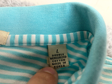 Load image into Gallery viewer, Peter Millar Shirt Adult Large Blue Striped Crown Golf Polo Performance Mens
