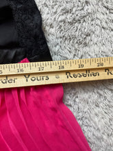 Load image into Gallery viewer, Cacique Nightgown Womens 18/20 Black Pink Lingerie Nylon Spandex Babydoll Lace
