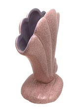 Load image into Gallery viewer, Red Wing Pottery Vase Shell Fan Pink Speckled Vintage No. 899 Lavender 7.5" Tall
