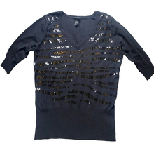 Load image into Gallery viewer, Torrid Sweater Womens 2 2X Sequins V-Neck Jumper Stretch Pullover Ladies

