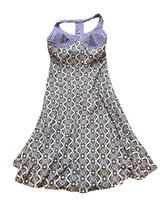 Load image into Gallery viewer, Prana Dress Womens Small Lavender Black Quinn Halter Flared Athletic Rayon
