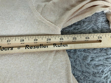 Load image into Gallery viewer, Anthropologie Altar’d State Shirt Womens Medium Beige Tassel Oversized Lagenlook
