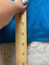 Load image into Gallery viewer, Eddie Bauer Shirt Womens Extra Large Teal Blue V-Neck Oversized Spandex Ladies
