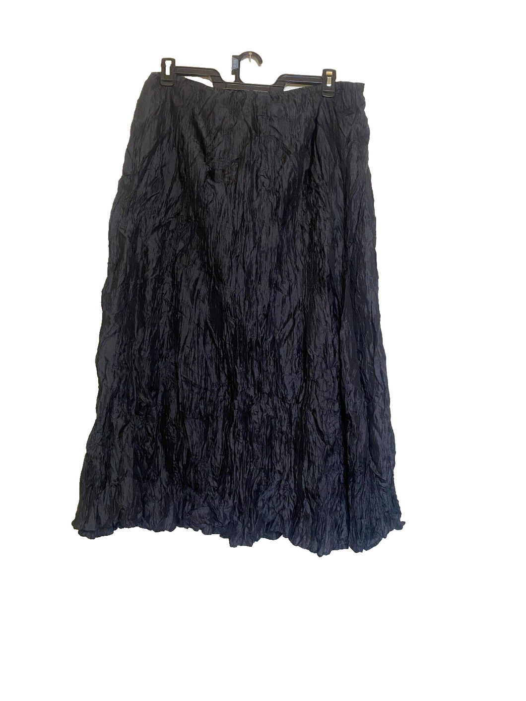 Putumayo Skirt Womens Large (39x34) Silk Maxi Pleated Gothcore Witchy Ladies