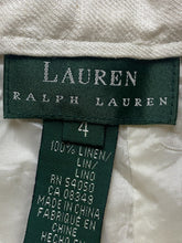Load image into Gallery viewer, Lauren Ralph Lauren Pants Womens 4 (27x30) Straight Leg Linen Peasant Trouser
