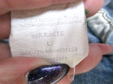 Load image into Gallery viewer, Wrangler Jacket Womens Large Button Front Collared Pockets Denim Jean Ladies
