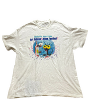 Load image into Gallery viewer, Historic Norcross Shirt Adult Extra Large White Art Splash &amp; Wine Festival Mens

