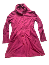 Load image into Gallery viewer, Prana Jacket Womens Small Burgundy Mariska Tunic Organic Shawl Collar Outdoor
