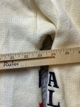 Load image into Gallery viewer, VTG Charter Club Sweater Adult Large Beige Baseball Club Embroidered Grandpa Men
