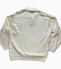 Load image into Gallery viewer, Stacy Adams Sweater Adult 3X Ivory 1/4 Zip Mock Neck Elbow Patch Style Mens NWT
