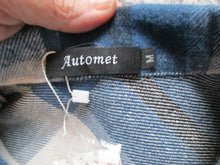 Load image into Gallery viewer, Automet Shirt Womens Medium Button Up Long Sleeve Collared Flannel Ladies NWT
