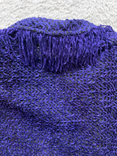 Load image into Gallery viewer, Cynthia Max Jacket Womens Large Purple Black Chenille Blazer Button Up Ladies
