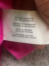 Load image into Gallery viewer, GAP Shirt Womens Large Hot Pink Button Up Linen Rayon Viscose Casual Blouse
