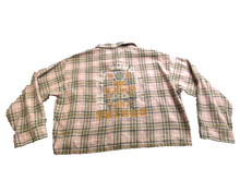 Load image into Gallery viewer, Altar&#39;d State Jacket Womens Large Button Up Flannel Plaid Cropped Rayon Ladies
