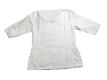 Load image into Gallery viewer, JMP Shirt Womens Medium Half Sleeve Plain Casual Linen Blouse V-Neck Ladies
