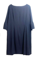 Load image into Gallery viewer, Talbots Dress Womens 14W Black Bell Sleeve Boxy Midi Shift Spandex Plus Ladies
