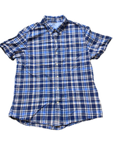 Load image into Gallery viewer, IZOD Shirt Adult Extra Large Blue Saltwater Relaxed Classics Button Up Mens

