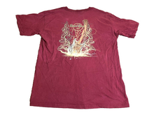 Load image into Gallery viewer, Hard Rock Shirt Adult Large Maroon Gatlinburg Lightning Guitar Streetwear Mens
