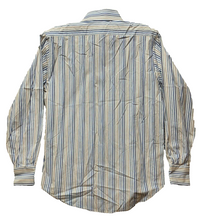 Load image into Gallery viewer, Lorenzini Shirt Adult 15.5/39 Large Button Up Striped Cuffs Italy Dress Mens
