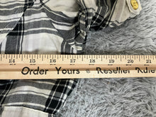 Load image into Gallery viewer, Ecko Red Shirt Women Medium Black White Plaid Button Up Tunic Rhino Brand Blouse
