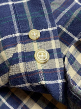 Load image into Gallery viewer, Munsingwear Shirt Adult Extra Large Blue Button Up Plaid Casual Collared Mens
